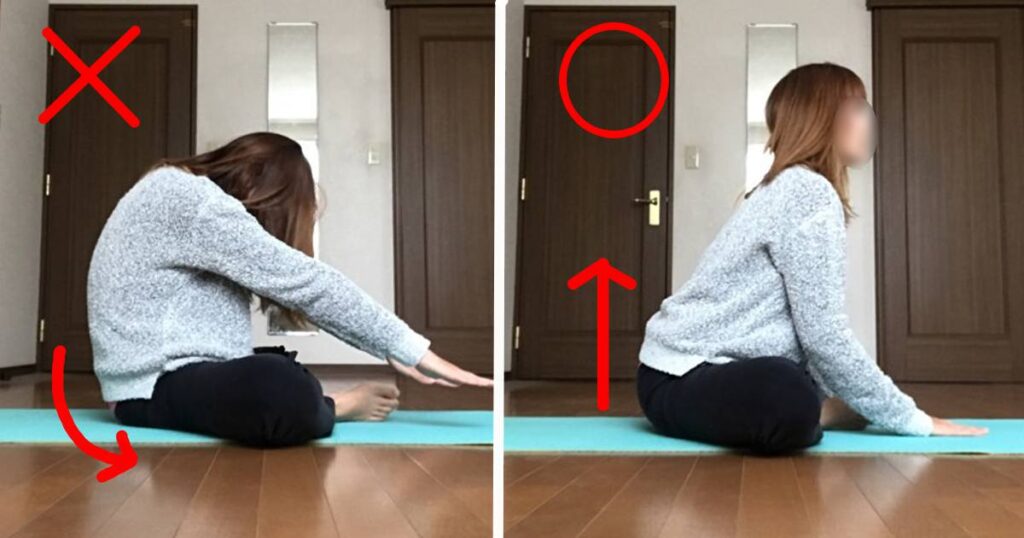 180度開脚あぐら