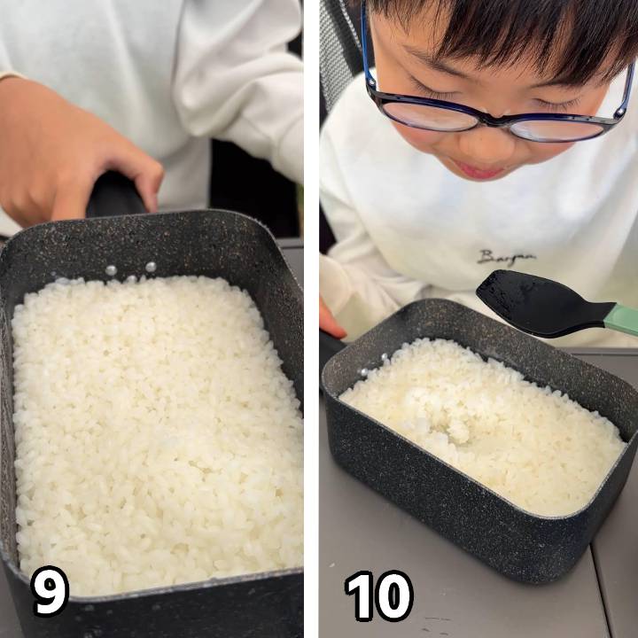 d+おうちキャンプ炊飯セット ご飯を炊く5
